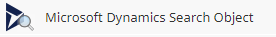 Microsoft Dynamics Search Object scenario block