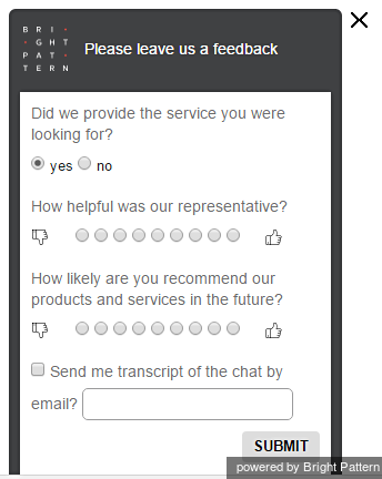 Feedback survey