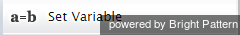 Set Variable block