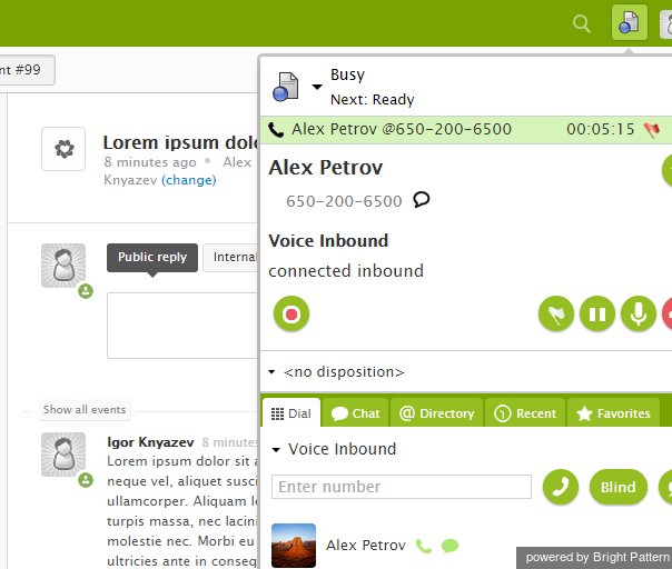 Zendesk Integration Agent Desktop
