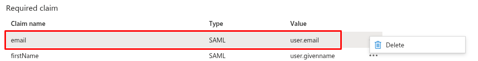 ADSSO-remove user.email required claim.png
