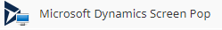 Microsoft Dynamics Screen Pop scenario block