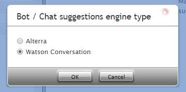 "Watson Conversation"の選択
