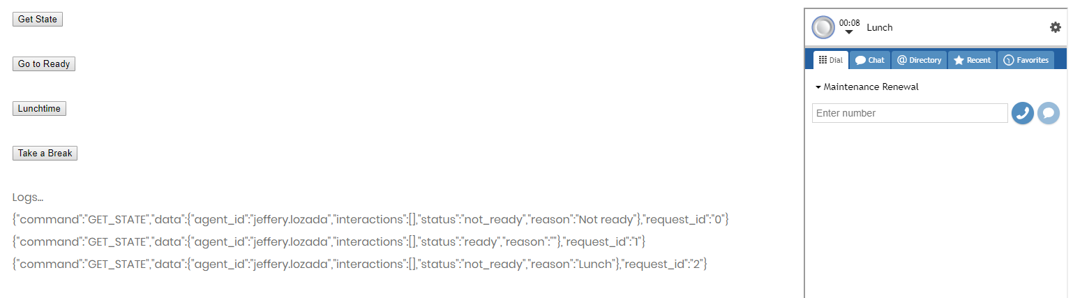 State changes from "Not ready" to "Ready"